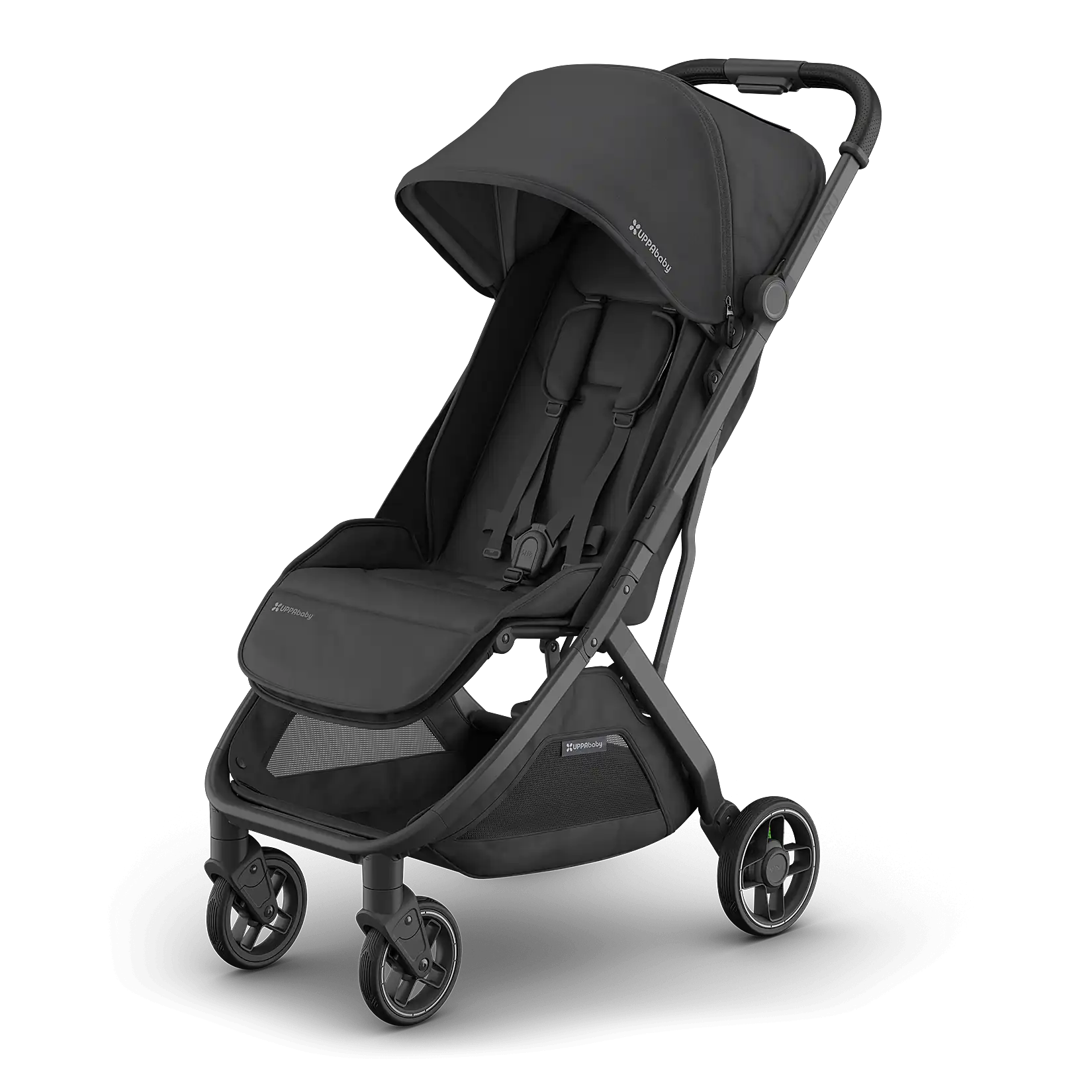 Silla de paseo UPPAbaby MINU V3 en tono carbón con chasis oscuro