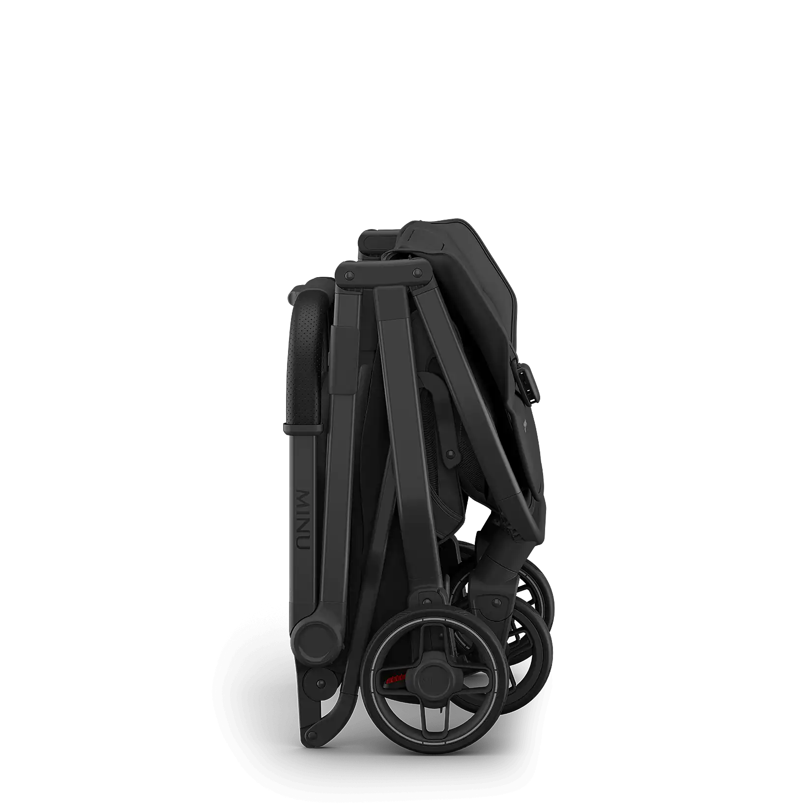 UPPAbaby MINU V3 plegada en posición vertical