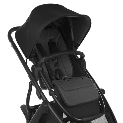 uppababy シート Reversible Seat Liner - Reed - Charcoal Denim | Cozy Knit - Reed