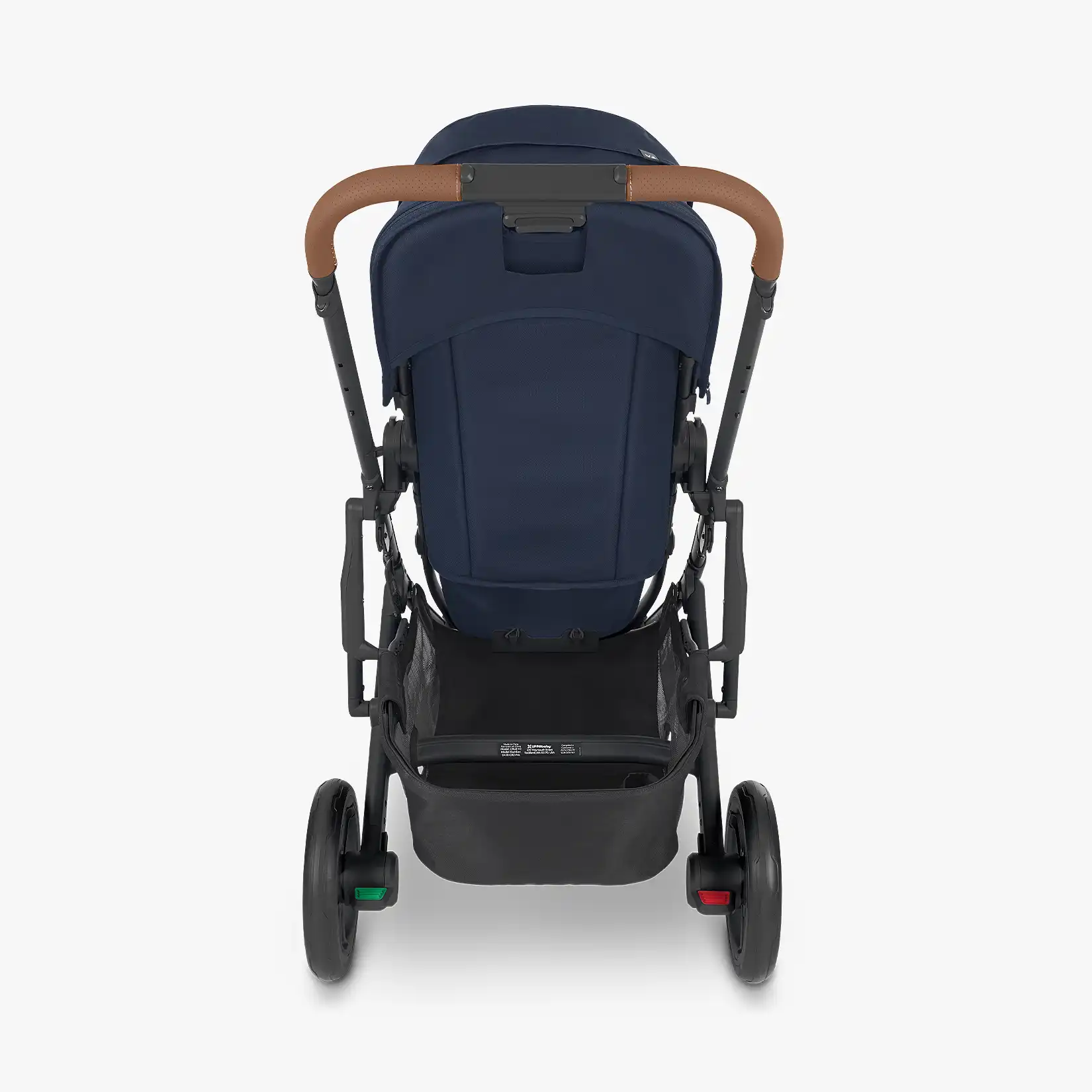 The Cruz V2 stroller features all-wheel suspension, a multi-position adjustable handlebar, as well as easy-access foot brakes